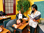 Alexis Amore getting fucked hard in a students classroom dream